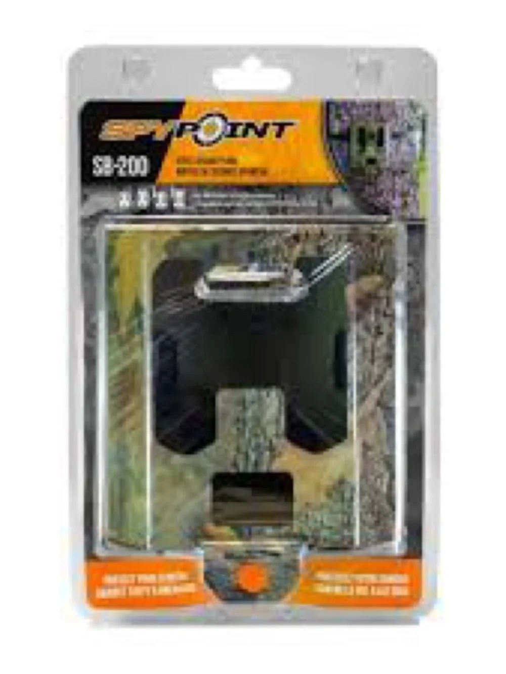 SpyPoint SB-200 Steel Security Box - Hunting Cam Camo/Black -Trail Cam Lock Box